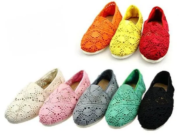 High-quality Crochet Shoes Hollow Shoe Women's Classics Canvas ...