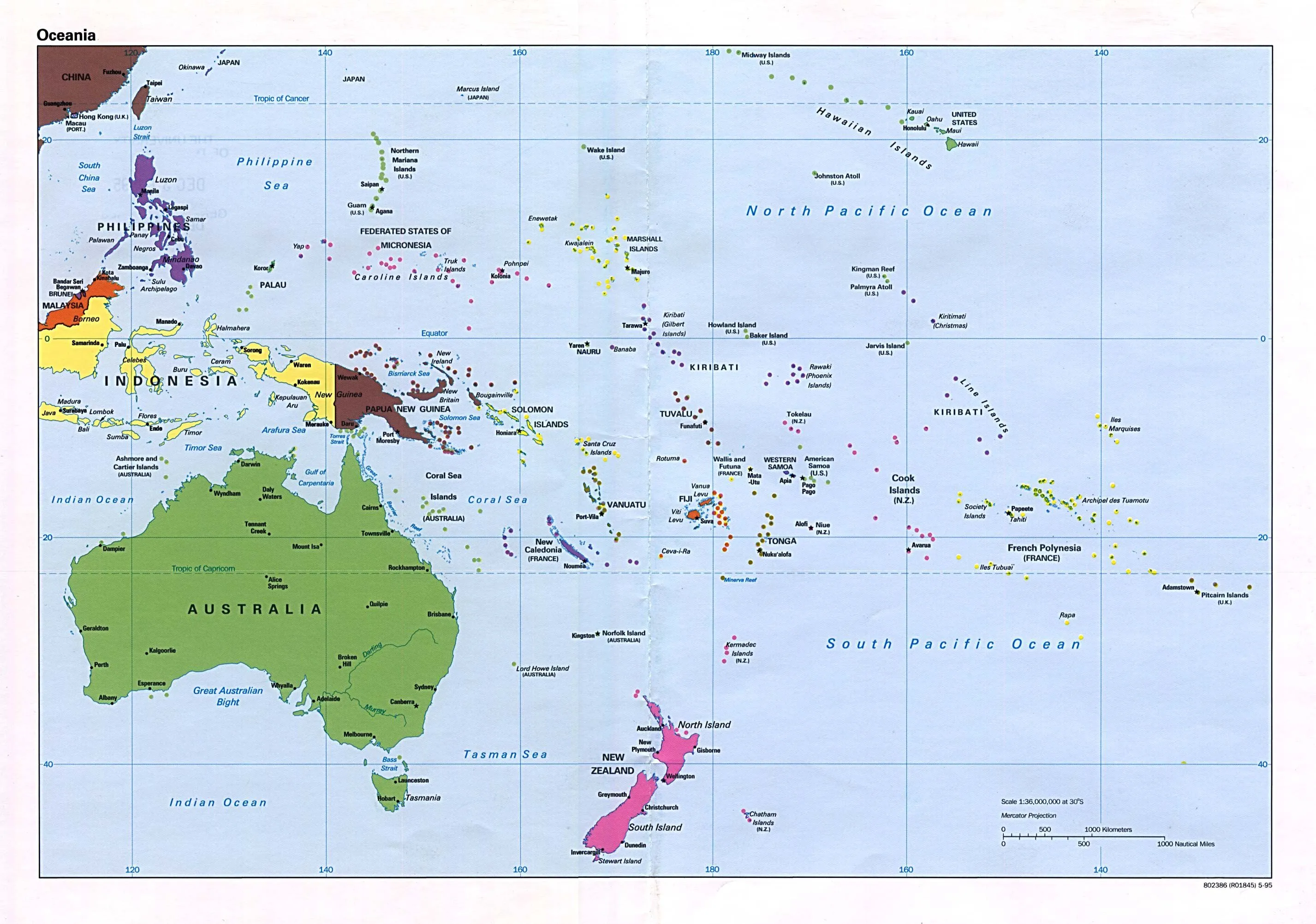 High resolution large detailed political map of Australia and ... High resolution large detailed political map of Australia and ...