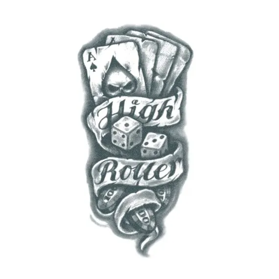 High Roller Tattoo Cholo Temporary Tattoo / Chicano Tattoo / - Etsy High Roller Tattoo Cholo Temporary Tattoo / Chicano Tattoo / - Etsy