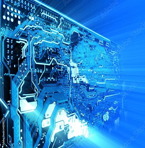 high technology background © Mike Kiev #6298513 - Ver portfólio