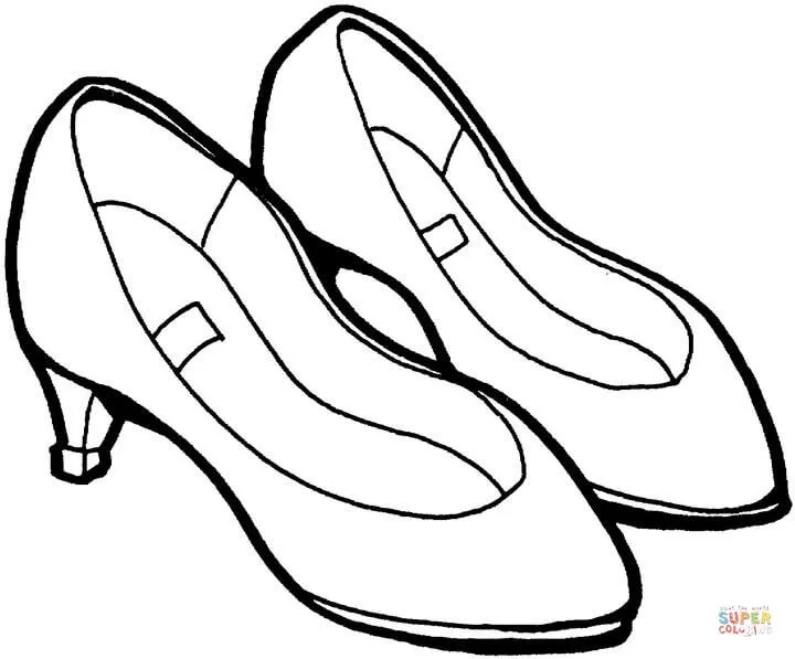 High Top Shoe Coloring page | Free Printable Coloring Pages