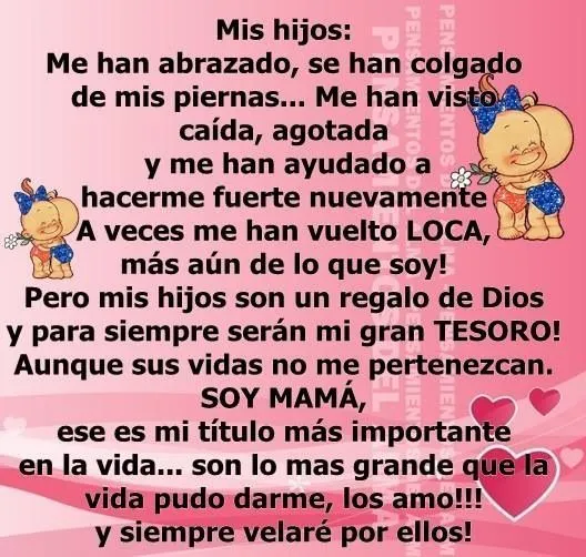 Mis 2 hijas | Lo mejor de una madre ( hijos ) | Pinterest | Dios ...