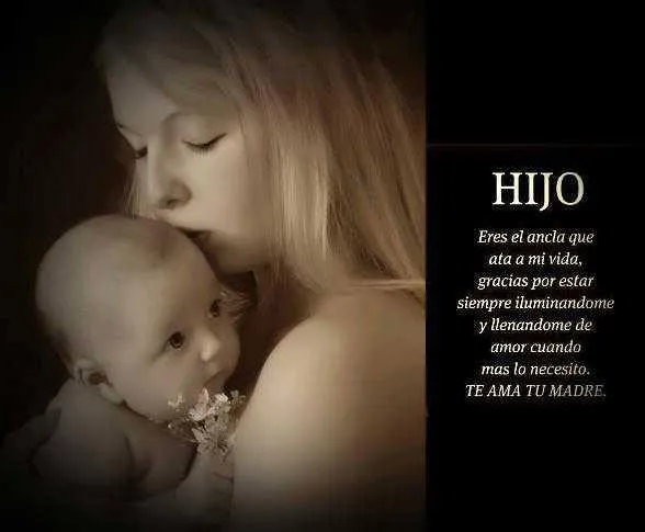 Hijo. Eres el ancla que... Hijo. Eres el ancla que...