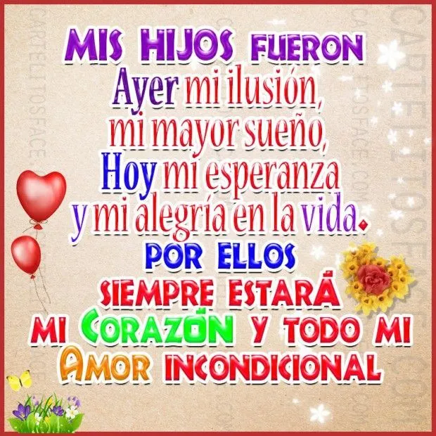 Mis hijos | Frases, citas y poemas | Pinterest