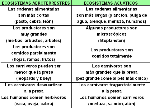 CIENCIAS BIOLOGICAS: CADENAS ALIMENTARIAS