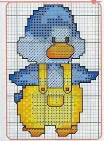 Hilo y aguja: Patos punto de cruz