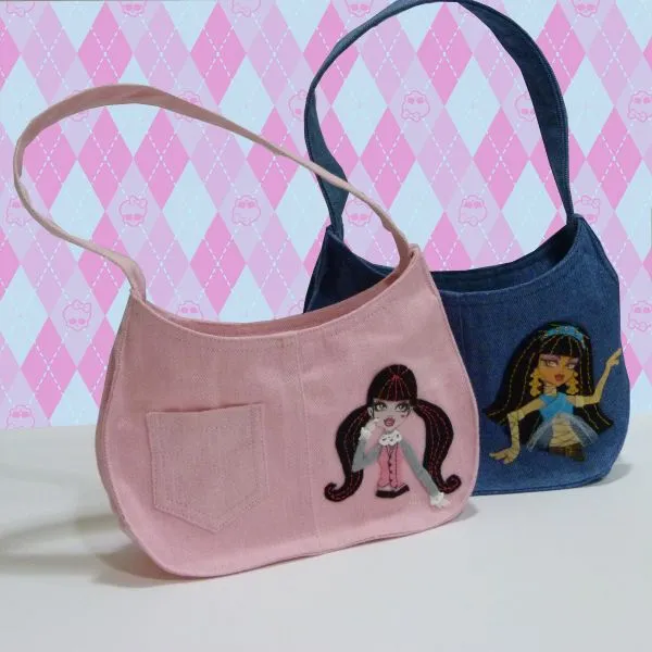 CON HILO Y TELAS: Nuevos bolsos Monster High CON HILO Y TELAS: Nuevos bolsos Monster High