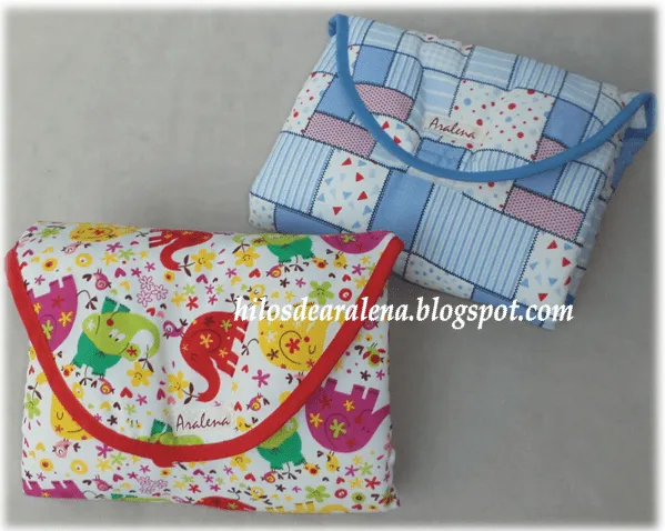 Hilos de Aralena: Cambiadores para bebe tipo sobre Hilos de Aralena: Cambiadores para bebe tipo sobre