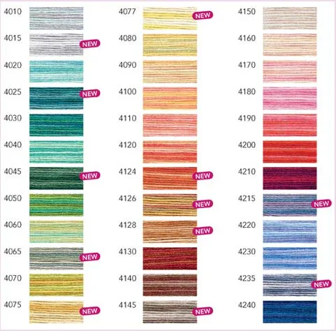Colores DMC Variations. Artículos de punto de cruz. Hilos DMC