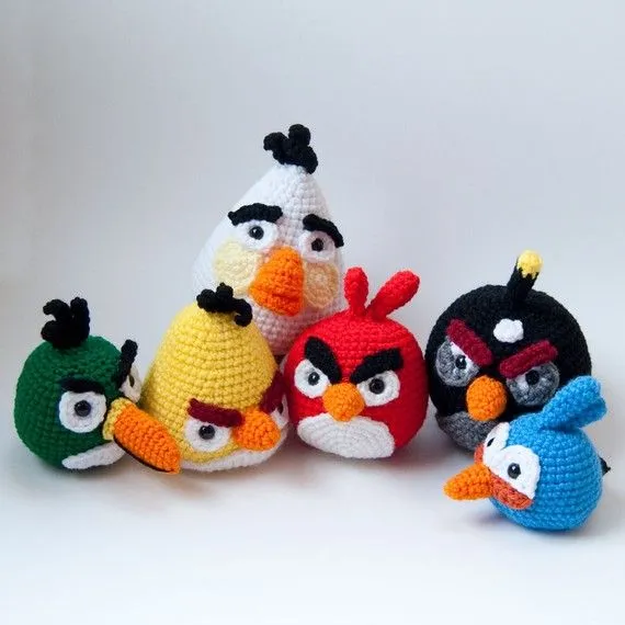 Entre Hilos y Puntadas: A tejer los Angry Birds, Patrón GRATIS. Entre Hilos y Puntadas: A tejer los Angry Birds, Patrón GRATIS.