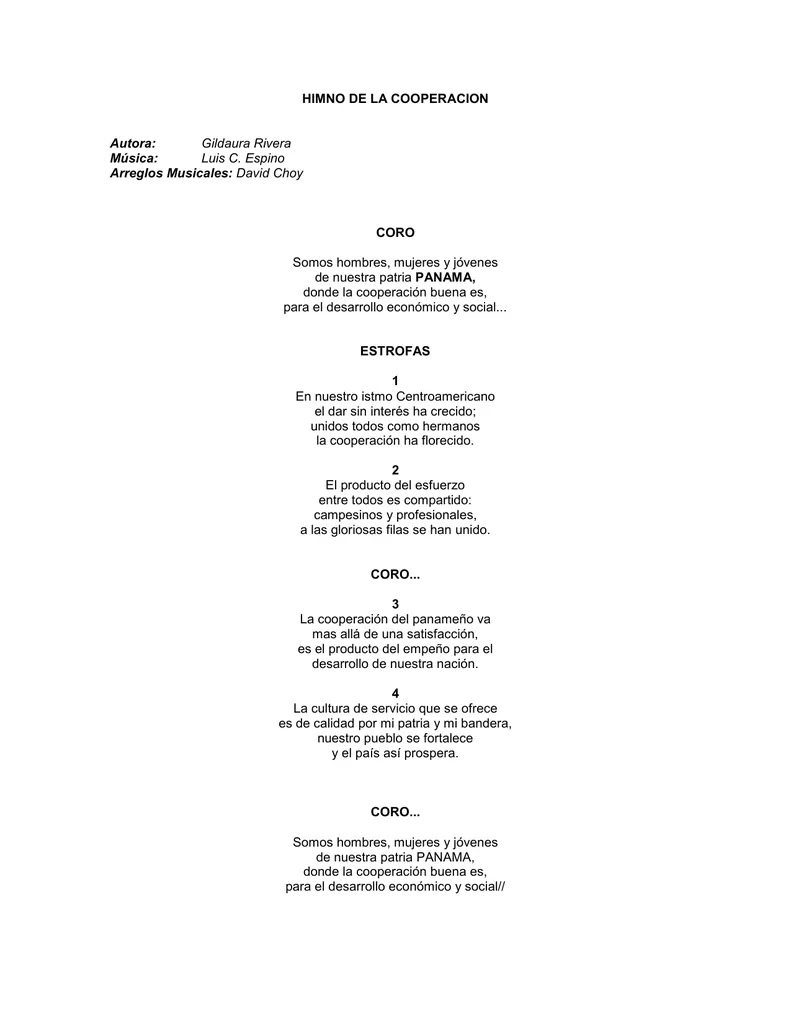 Himno de la Cooperación
