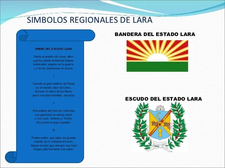 El himno del estado lara - Imagui