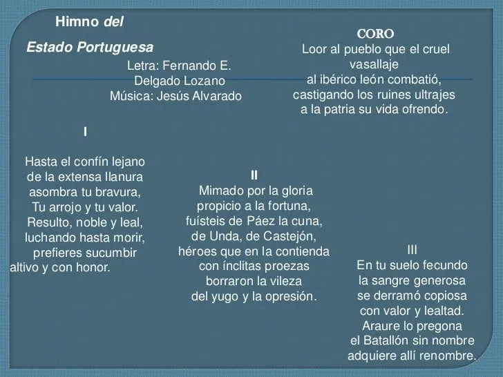Himno del estado lara letra - Imagui
