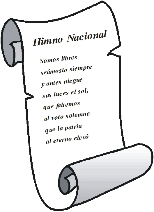 Himno nacional para colorear - Imagui