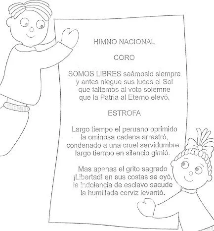 El himno nacional de venezuela para colorear - Imagui El himno nacional de venezuela para colorear - Imagui