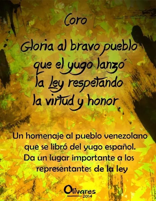 Himno Nacional de Venezuela ilustrado: Coro | Venezuela, Beautiful, Country Himno Nacional de Venezuela ilustrado: Coro | Venezuela, Beautiful, Country