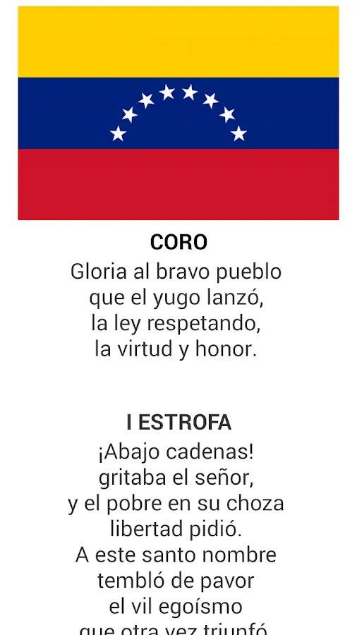 Himno de Venezuela - Android Apps on Google Play Himno de Venezuela - Android Apps on Google Play
