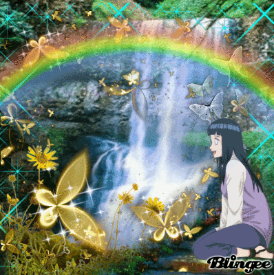 Hinata y su paisaje de mariposas *__* Picture #122299549 | Blingee.com