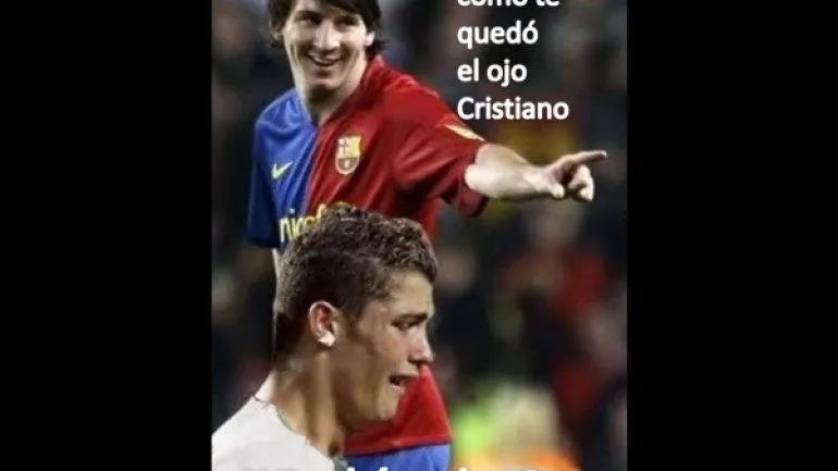 Los hinchas le recordaron a Cristiano su derrota frente a Messi ...