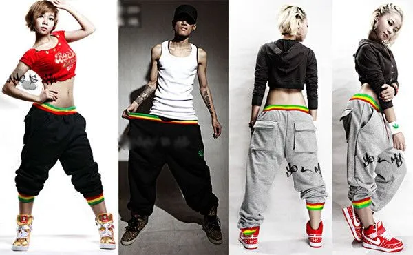 Hip Hop Casual Harem Baggy danza pantalones, Venta al por mayor ...