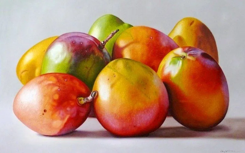 Hiperealismo al Óleo: Bodegones con Frutas Grandes | Pintura y ...