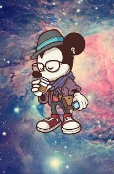 Hipster Mickey on galaxy | wallpapers | Pinterest | Hipster and ...