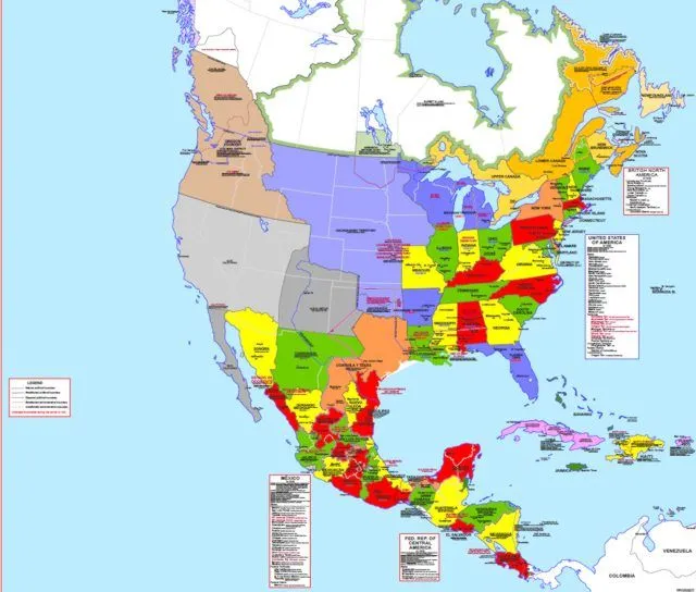 Hisatlas - Mapa de Norteamérica 1830