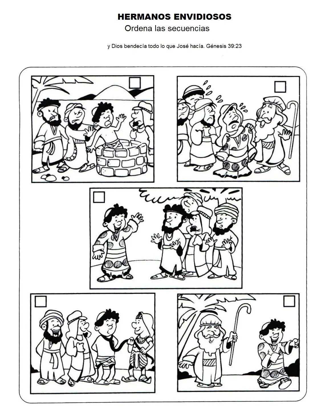 Historia bíblica de Jose para colorear - Imagui Historia bíblica de Jose para colorear - Imagui