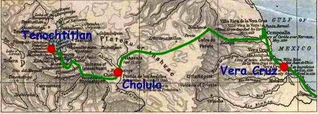 Historia de las civilizaciones: Ruta de Cortés en la conquista del ... Historia de las civilizaciones: Ruta de Cortés en la conquista del ...