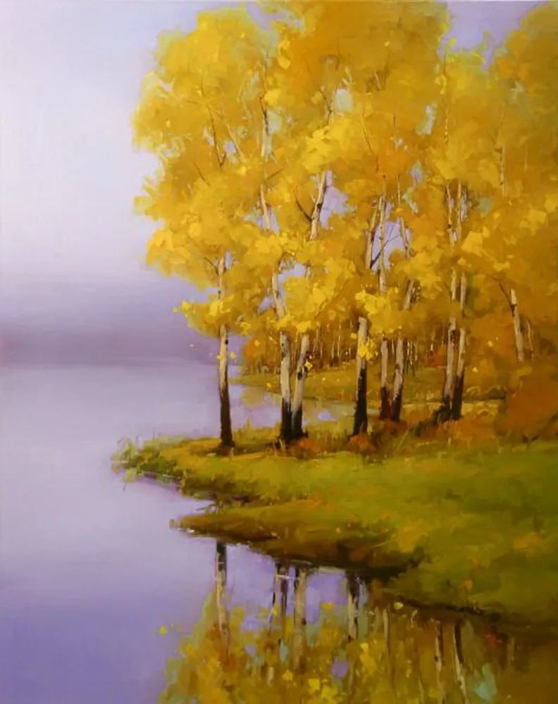 Historia y evolución de la pintura artística : Paisajes Modernos Con Arboles Pintura Impresionista de Gregory Stocks Historia y evolución de la pintura artística : Paisajes Modernos Con Arboles Pintura Impresionista de Gregory Stocks