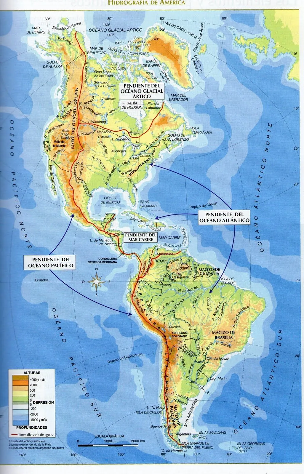 HISTORIA Y GEOGRAFÍA 2º AÑO: HIDROGRAFIA AMERICA HISTORIA Y GEOGRAFÍA 2º AÑO: HIDROGRAFIA AMERICA
