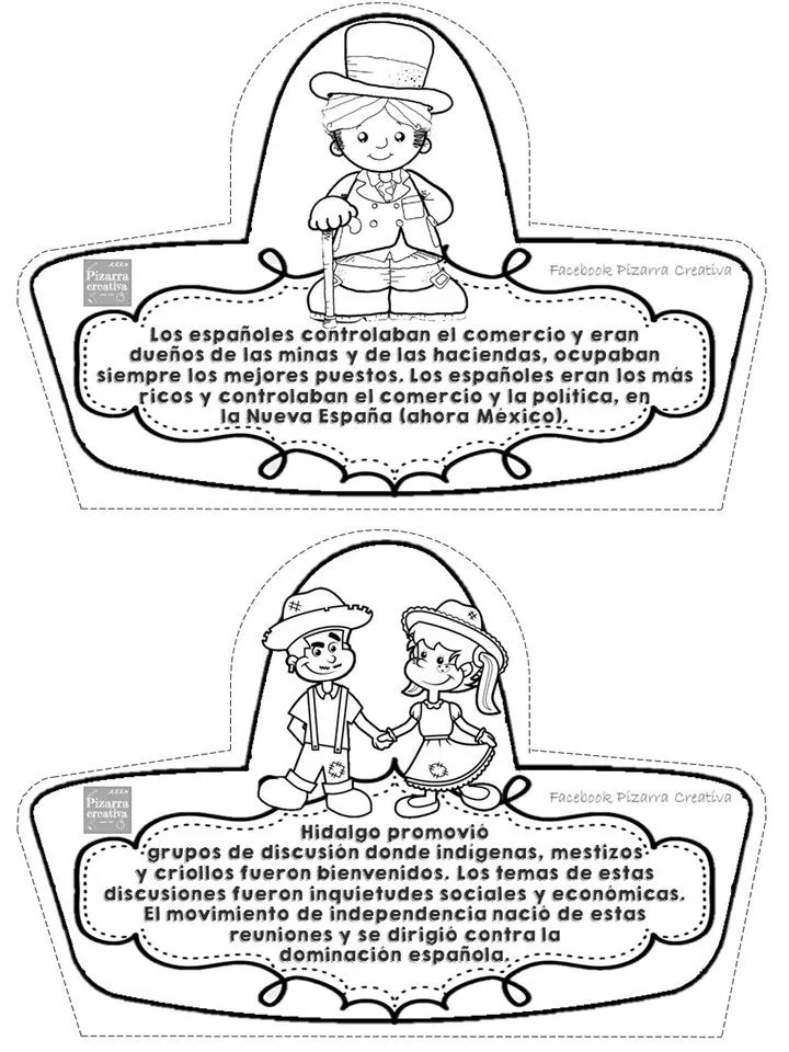 Historia Independencia de México: lee, colorea, recorta y arma tu librito |  Material Educativo