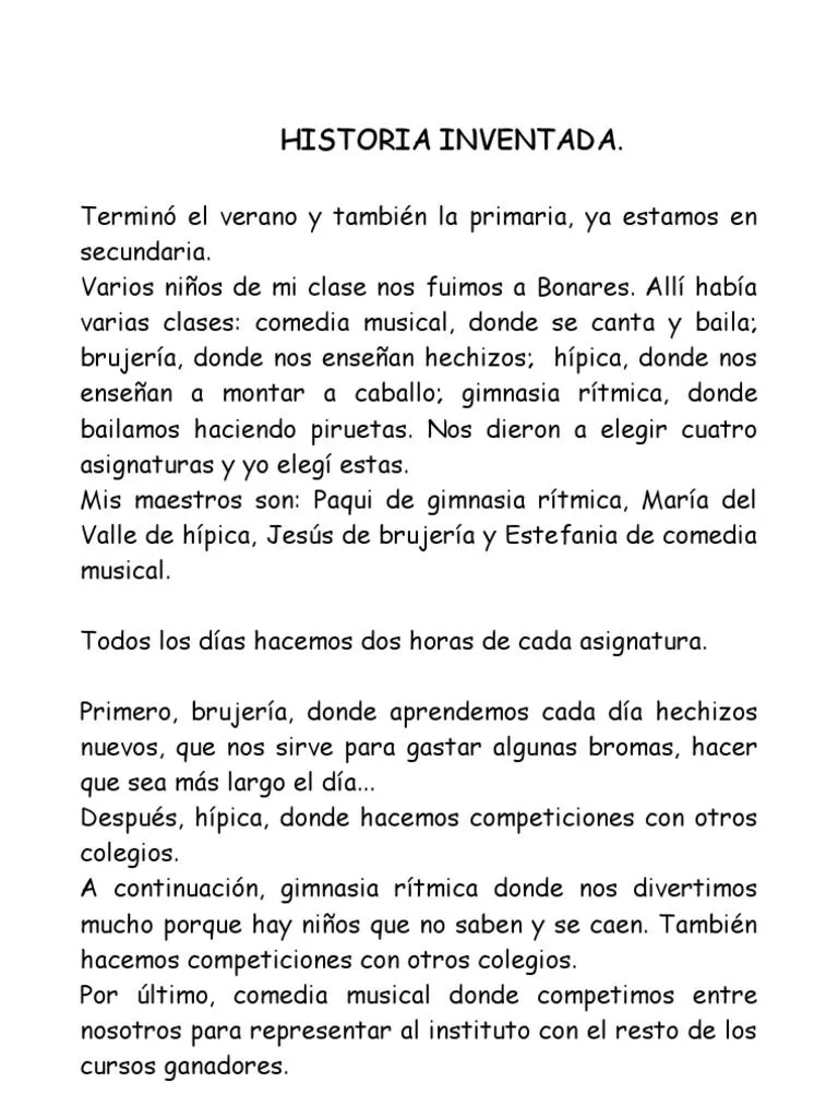 Historia Inventada | PDF