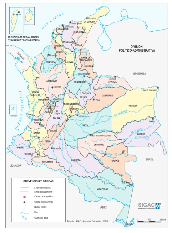 Historia del mapa de Colombia - Geografía Infinita