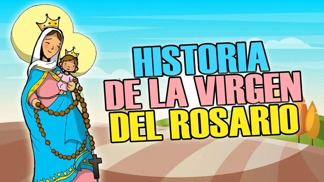 LA HISTORIA DE LA VIRGEN DEL ROSARIO✝️ PARA NIÑOS