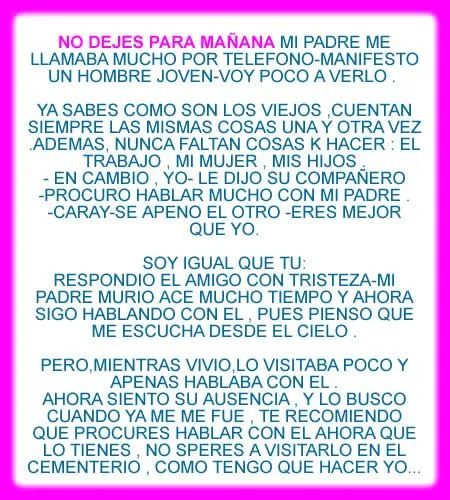 Historias de amor para padres ~ frases , Test y poemas de amor Historias de amor para padres ~ frases , Test y poemas de amor