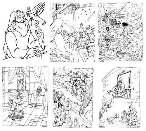 Historias Bíblicas para escuela dominical para colorear ~ Dibujos ...