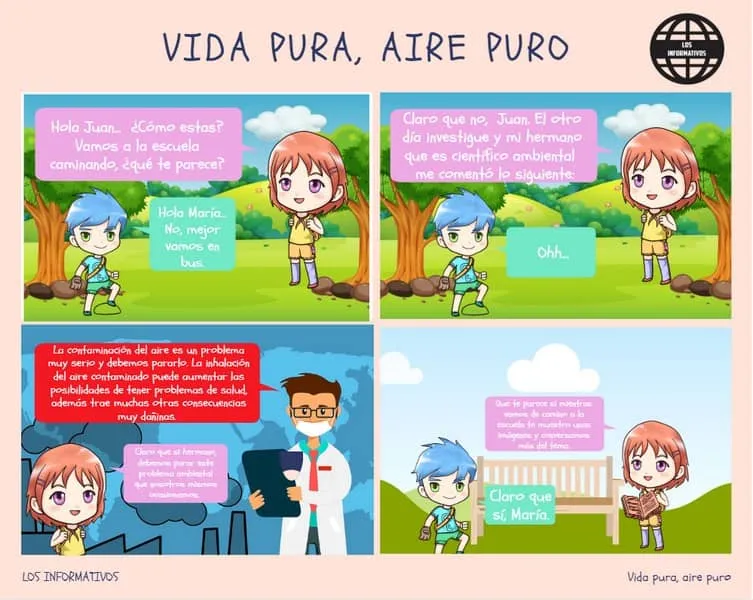 Historieta sobre alternativa de cuidado y protección medioambiental - Los Informativos Historieta sobre alternativa de cuidado y protección medioambiental - Los Informativos