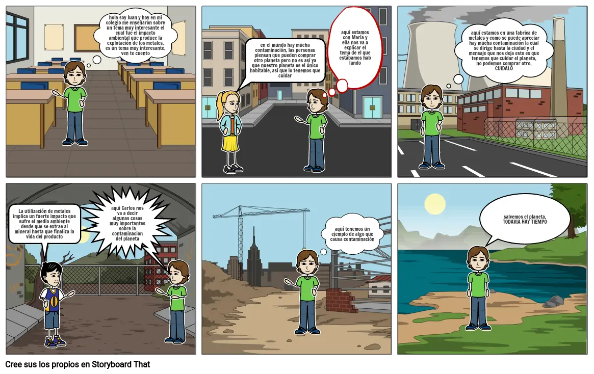 HISTORIETA SOBRE EL IMPACTO AMBIENTAL QUE PRODUCE LA EXPLOTACION DE METALES HISTORIETA SOBRE EL IMPACTO AMBIENTAL QUE PRODUCE LA EXPLOTACION DE METALES
