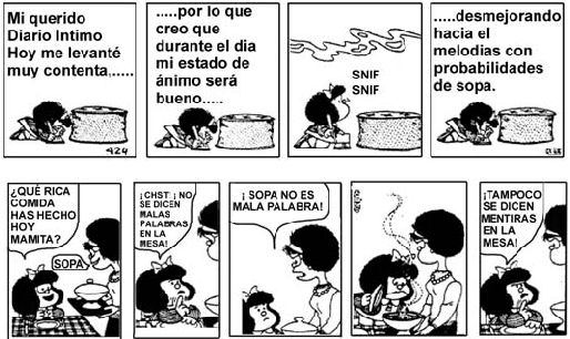 Historieta de Mafalda para colorear - Imagui