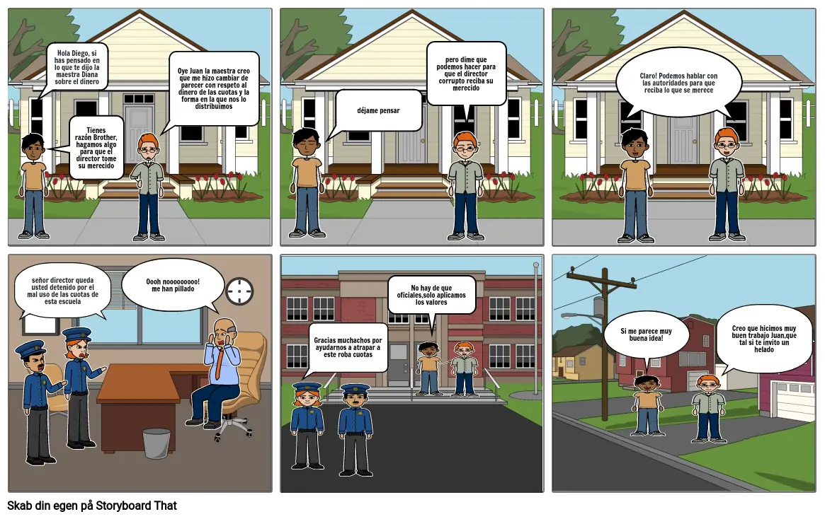 Historieta sobre las normas y leyes Storyboard Historieta sobre las normas y leyes Storyboard