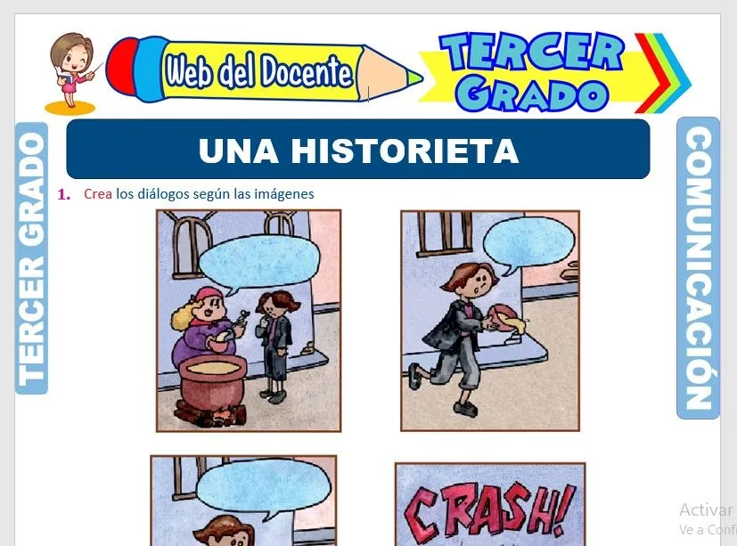 La Historieta para Tercer Grado de Primaria – Web del Docente La Historieta para Tercer Grado de Primaria – Web del Docente