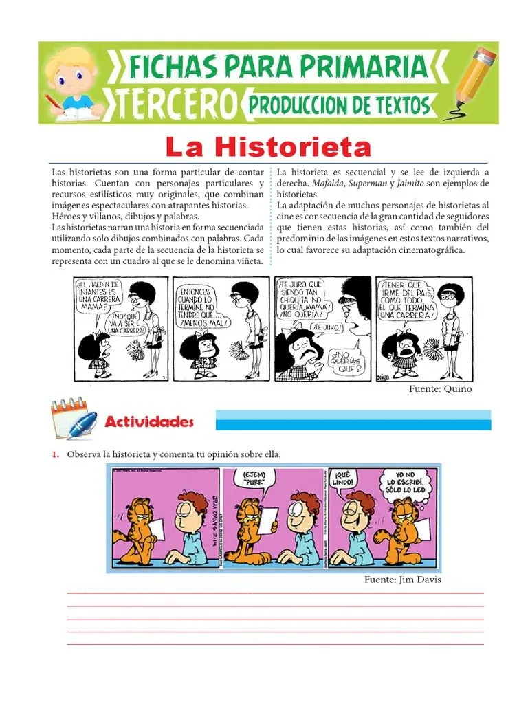Que Es La Historieta para Tercero de Primaria | PDF | Cómics Que Es La Historieta para Tercero de Primaria | PDF | Cómics
