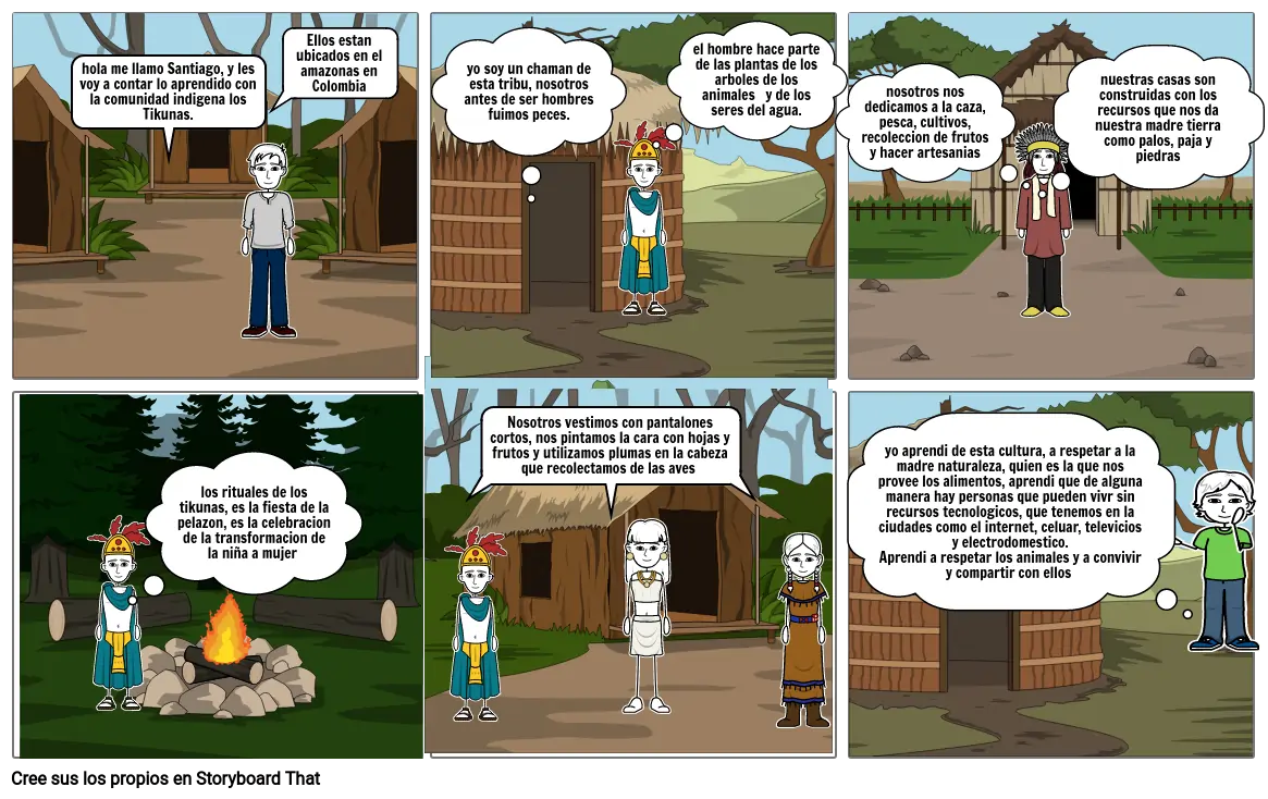 historieta sobre los tikuna Storyboard por 6df2e20b historieta sobre los tikuna Storyboard por 6df2e20b