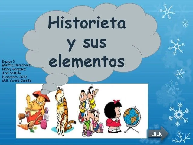 Historieta y sus elementos equipo 3