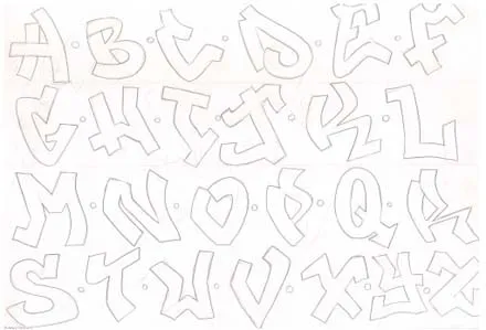 hmahec: abecedario de graffiti