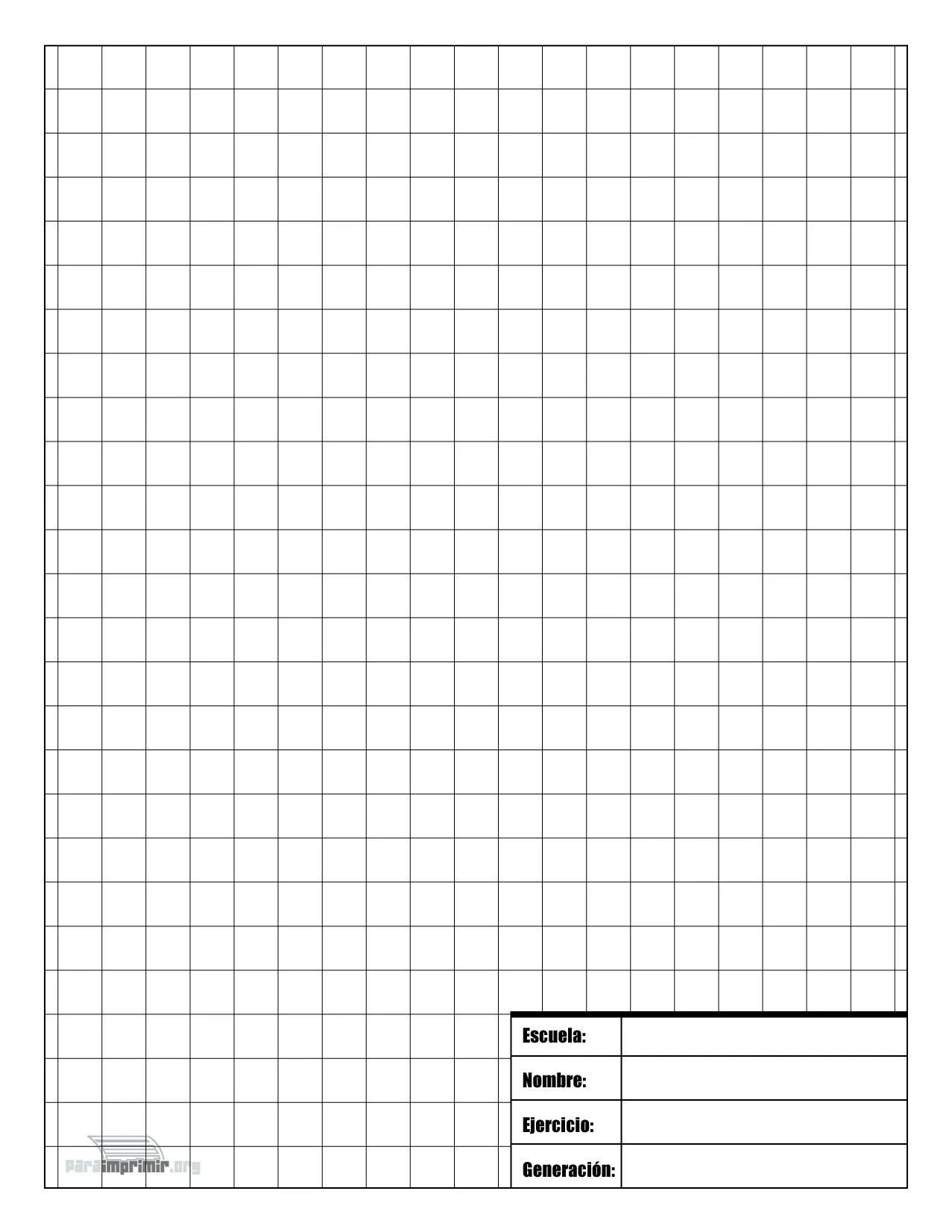 Hoja de Dibujo técnico con cuadricula de 1 centímetro para imprimir Hoja de Dibujo técnico con cuadricula de 1 centímetro para imprimir
