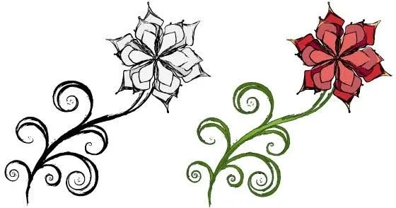 Hoja espiral flor vector Vector de la flor - vectores gratis para ... Hoja espiral flor vector Vector de la flor - vectores gratis para ...