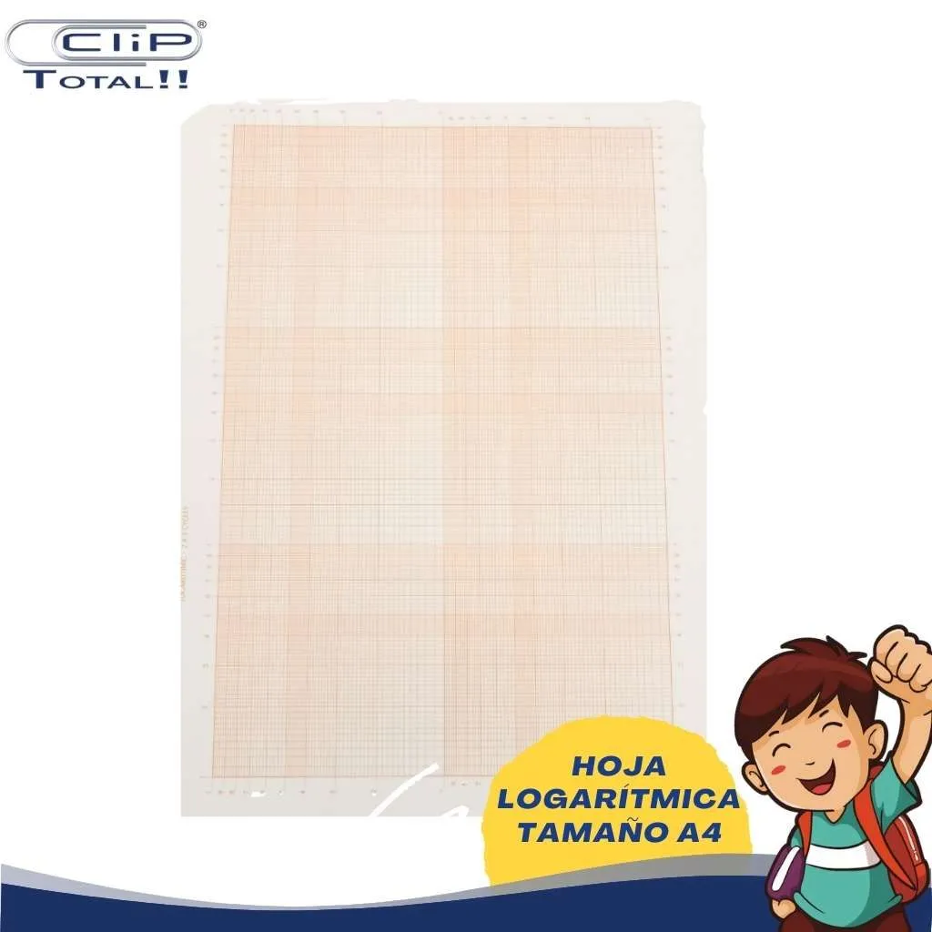 HOJA LOGARÍTMICA A4 • Clip Papelería - Clip TotalⓇ HOJA LOGARÍTMICA A4 • Clip Papelería - Clip TotalⓇ