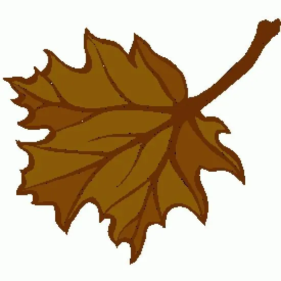 Muerto de la hoja para colorear - Dibujos de Otoño para colorear ...